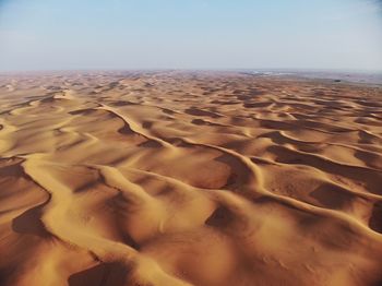 Scenic view of desert against sky