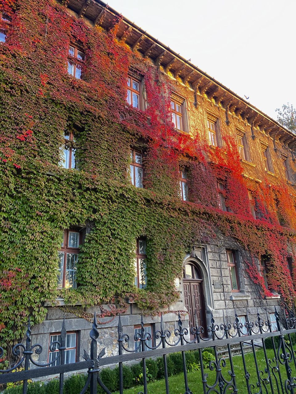 architecture, building exterior, built structure, urban area, wall, building, town, house, neighbourhood, no people, nature, fence, window, history, low angle view, day, facade, sky, residential district, the past, outdoors, plant, city, wall - building feature, brick, railing, estate, clear sky, travel destinations