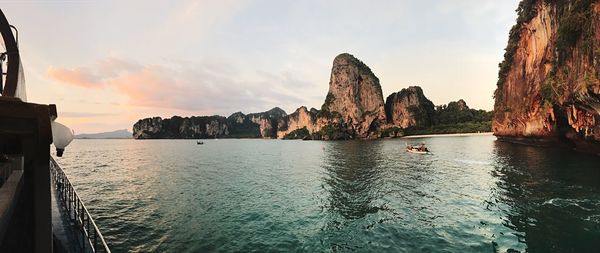 Panoramic view of sea against sky