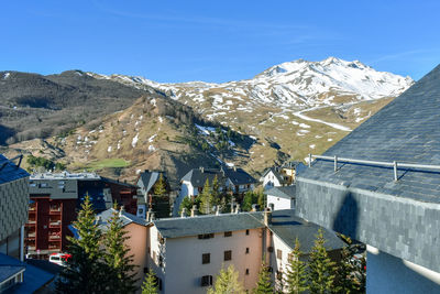 Low season ski resort and village , pyrenees, spain
