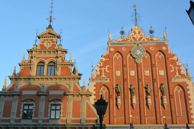 House of blackheads against clear sky