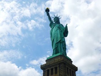 Low angle view of statue