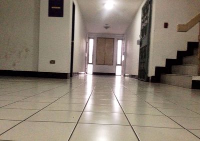 Empty corridor of building