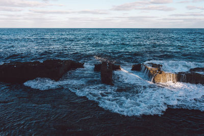 Scenic view of sea against sky