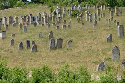 View of cemetery