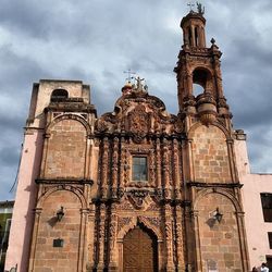 Low angle view of church against sky