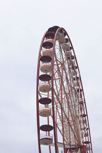 Ferris weel in miracle park on cloudy sky at batumi georgia