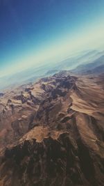 Scenic view of dramatic landscape against sky