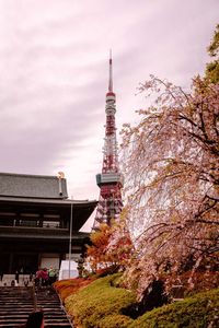 View of building against cloudy sky