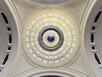 Concentric circles on the ceiling 