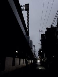 Road in city against sky