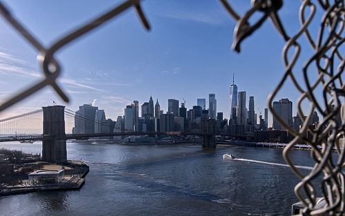 View of modern buildings at waterfront