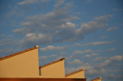 Low angle view of building against sky