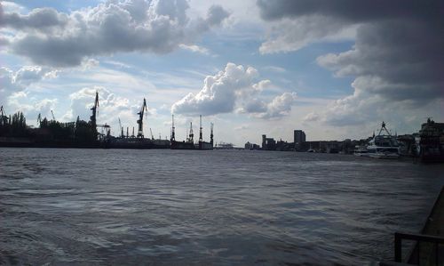 Boats in harbor