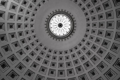 Low angle view of clock