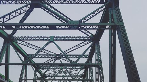 Low angle view of bridge against sky