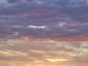 Low angle view of clouds in sky