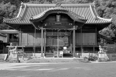 Facade of shrine architecture place of worship