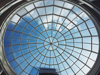 Low angle view of skylight