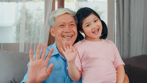 Portrait of a smiling young couple