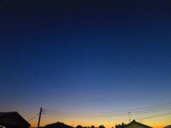 Scenic view of clear blue sky