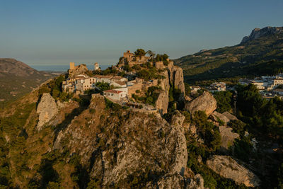 El castell de guadalest sunset, spain, costa blanca