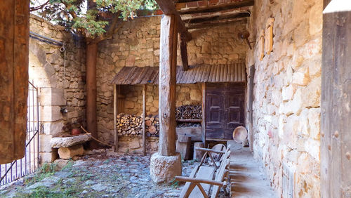 Interior of abandoned house