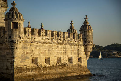 Low angle view of historic building against sky