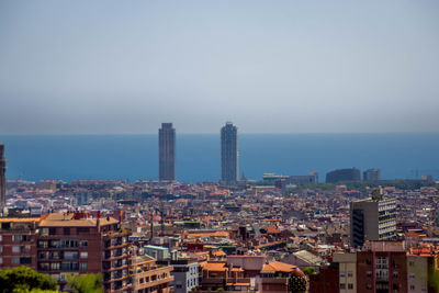 View of cityscape against sky