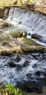 River flowing through rocks