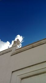 Low angle view of clear blue sky