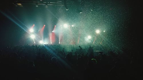 People enjoying at concert