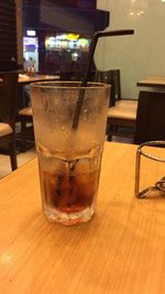 Close-up of food on table