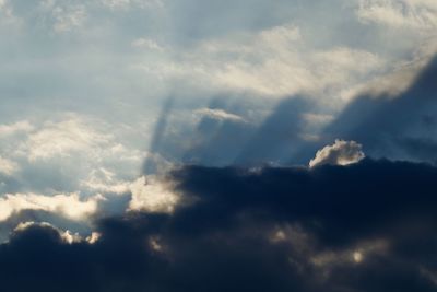 Low angle view of clouds in sky
