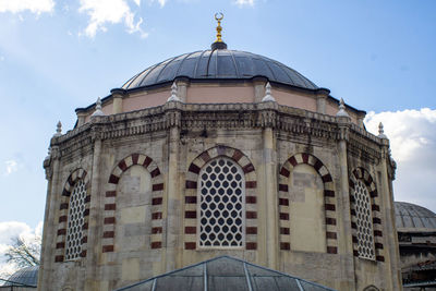 Enterior view of the sinan pasha complex in fatih, istanbul, turkey on march 23, 2022. 