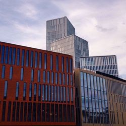 Low angle view of building against clear sky