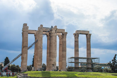 Old ruins against sky