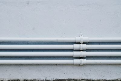 Close-up of white pipes