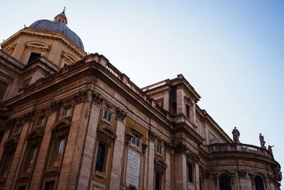 Low angle view of historical building against sky