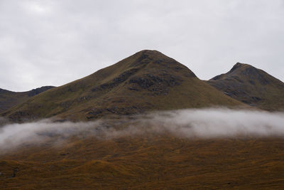 Scenic view of mountain against sky