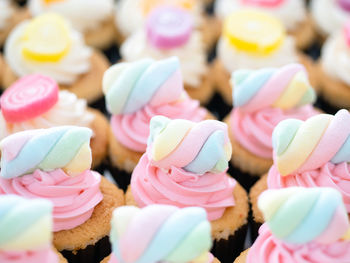 Close-up of cupcakes