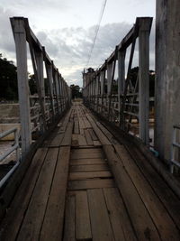 Railway bridge against sky