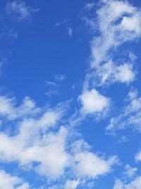 Low angle view of clouds in sky