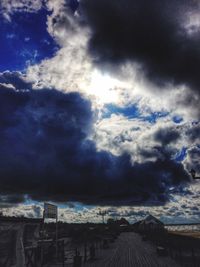 Storm clouds over dramatic sky