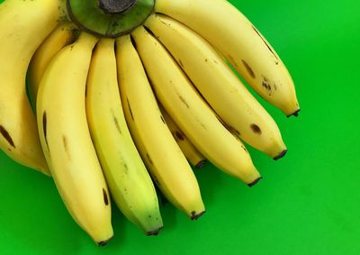 High angle view of bananas