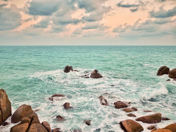 Scenic view of sea against sky