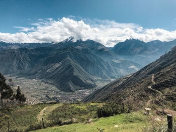 Scenic view to sacred valley