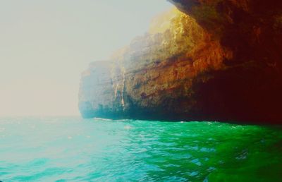 Rock formations at seaside