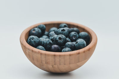 Close-up of fruits in bowl on table