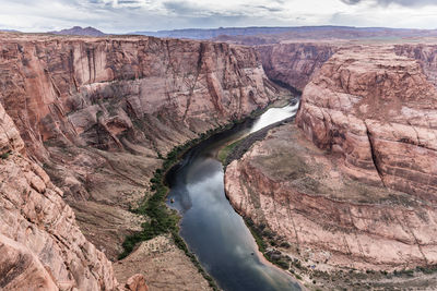 Scenic view of rock formations